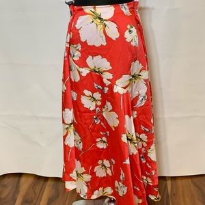 Floral Asymmetric skirt